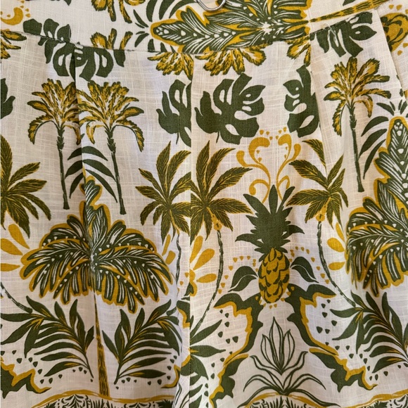 MONTEAU LOS ANGELES wide Leg Shorts CLASSIC L Large Tropical print. Pock… NICE - Picture 6 of 11